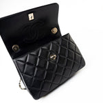 CHANEL Handbag Black Lambskin Quilted Trendy CC Small Light Gold Hardware -Knockoff
