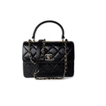 CHANEL Handbag Black Lambskin Quilted Trendy CC Small Light Gold Hardware -Knockoff
