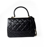 CHANEL Handbag Black Lambskin Quilted Trendy CC Small Light Gold Hardware -Knockoff
