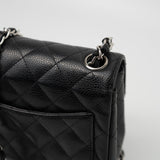 CHANEL Handbag Black Mini Square Caviar Quilted Single Flap SHW -Knockoff
