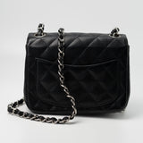 CHANEL Handbag Black Mini Square Caviar Quilted Single Flap SHW -Knockoff
