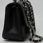 CHANEL Handbag Black Mini Square Caviar Quilted Single Flap SHW -Knockoff
