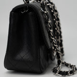 CHANEL Handbag Black Mini Square Caviar Quilted Single Flap SHW -Knockoff
