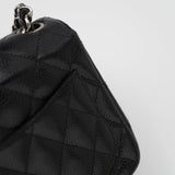 CHANEL Handbag Black Mini Square Caviar Quilted Single Flap SHW -Knockoff
