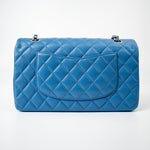 CHANEL Handbag Blue 20S Blue Caviar Quilted Classic Flap Medium Light Gold Hardware -Knockoff
