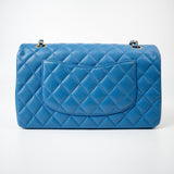 CHANEL Handbag Blue 20S Blue Caviar Quilted Classic Flap Medium Light Gold Hardware -Knockoff
