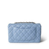 CHANEL Handbag blue 21C Sky Blue Lambskin Quilted Mini Rectangular Flap Light Gold Hardware -Knockoff
