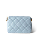 CHANEL Handbag Blue 21K My Perfect Bag Light Blue Caviar Quilted Aged Gold Hardware -Knockoff
