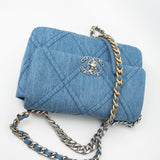 CHANEL Handbag Blue 22P Denim 19 Flap Small Mixed Hardware -Knockoff
