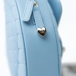 CHANEL Handbag Blue 22S CC In Love Blue Lambskin Quilted Large Heart Bag Light Gold Hardware -Knockoff
