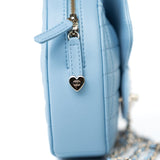 CHANEL Handbag Blue 22S CC In Love Blue Lambskin Quilted Large Heart Bag Light Gold Hardware -Knockoff
