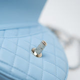 CHANEL Handbag Blue 22S CC In Love Blue Lambskin Quilted Large Heart Bag Light Gold Hardware -Knockoff
