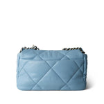 CHANEL Handbag Blue 22S Light Blue Lambskin Quilted 19 Flap Small MHW -Knockoff
