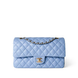 CHANEL Handbag Blue / Classic Flap 21C Sky Blue Lambskin Quilted Classic Flap Light Gold Hardware -Knockoff
