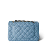 CHANEL Handbag Blue Light Blue Caviar Quilted Classic Flap Small Light Gold Hardware -Knockoff
