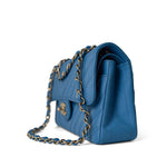 CHANEL Handbag Blue Sky Blue Caviar Chevron Classic Flap Small Light Gold Hardware -Knockoff
