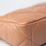 CHANEL Handbag Brown 21P Caramel Lambskin Quilted 19 Flap Small Mixed Hardware -Knockoff
