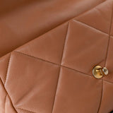 CHANEL Handbag Brown 21P Large Caramel Lambskin Quilted 19 Flap Mixed Hardware -Knockoff
