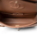 CHANEL Handbag Caramel 22S Caramel Lambskin Quilted Classic Flap Small Light Gold Hardware -Knockoff
