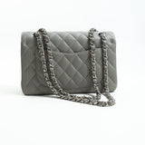 CHANEL Handbag Chanel 19B Grey Lambskin Quilted Classic Flap Small SHW -Knockoff
