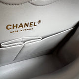 CHANEL Handbag Chanel 21A Grey Caviar Quilted Medium Classic Flap LGHW -Knockoff
