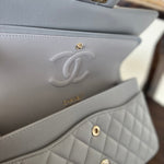 CHANEL Handbag Chanel 21A Grey Caviar Quilted Medium Classic Flap LGHW -Knockoff
