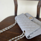 CHANEL Handbag Chanel 21A Grey Caviar Quilted Medium Classic Flap LGHW -Knockoff
