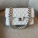 CHANEL Handbag Chanel 21A White Caviar Quilted Classic Flap Small LGHW -Knockoff
