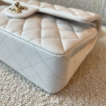 CHANEL Handbag Chanel 21A White Caviar Quilted Classic Flap Small LGHW -Knockoff
