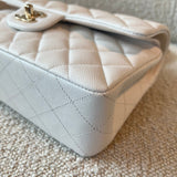 CHANEL Handbag Chanel 21A White Caviar Quilted Classic Flap Small LGHW -Knockoff
