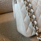 CHANEL Handbag Chanel 21A White Caviar Quilted Classic Flap Small LGHW -Knockoff
