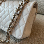 CHANEL Handbag Chanel 21A White Caviar Quilted Classic Flap Small LGHW -Knockoff
