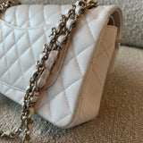 CHANEL Handbag Chanel 21A White Caviar Quilted Classic Flap Small LGHW -Knockoff
