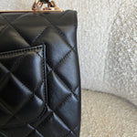 CHANEL Handbag Chanel 21B Black Lambskin Quilted Trendy CC Rose Gold Hardware -Knockoff
