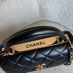 CHANEL Handbag Chanel 21B Black Lambskin Quilted Trendy CC Rose Gold Hardware -Knockoff
