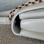 CHANEL Handbag Chanel 21B Small White Lambskin Quilted Trendy CC w/ Rose Gold Hardware -Knockoff
