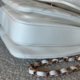 CHANEL Handbag Chanel 21B Small White Lambskin Quilted Trendy CC w/ Rose Gold Hardware -Knockoff
