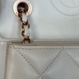 CHANEL Handbag Chanel 21B Small White Lambskin Quilted Trendy CC w/ Rose Gold Hardware -Knockoff
