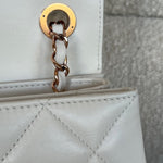 CHANEL Handbag Chanel 21B Small White Lambskin Quilted Trendy CC w/ Rose Gold Hardware -Knockoff
