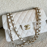 CHANEL Handbag Chanel 21B White Caviar Quilted Classic Flap Small LGHW -Knockoff
