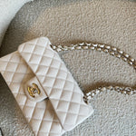 CHANEL Handbag Chanel 21B White Caviar Quilted Classic Flap Small LGHW -Knockoff
