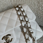 CHANEL Handbag Chanel 21B White Caviar Quilted Classic Flap Small LGHW -Knockoff
