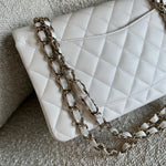 CHANEL Handbag Chanel 21B White Caviar Quilted Classic Flap Small LGHW -Knockoff
