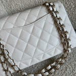 CHANEL Handbag Chanel 21B White Caviar Quilted Classic Flap Small LGHW -Knockoff
