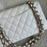 CHANEL Handbag Chanel 21B White Caviar Quilted Classic Flap Small LGHW -Knockoff
