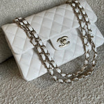 CHANEL Handbag Chanel 21B White Caviar Quilted Classic Flap Small LGHW -Knockoff
