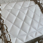 CHANEL Handbag Chanel 21B White Caviar Quilted Classic Flap Small LGHW -Knockoff
