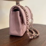 CHANEL Handbag CHANEL 21C LIGHT PINK CAVIAR QUILTED CLASSIC FLAP SMALL LIGHT GOLD HARDWARE -Knockoff
