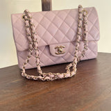 CHANEL Handbag CHANEL 21C LIGHT PINK CAVIAR QUILTED CLASSIC FLAP SMALL LIGHT GOLD HARDWARE -Knockoff
