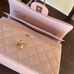 CHANEL Handbag CHANEL 21C LIGHT PINK CAVIAR QUILTED CLASSIC FLAP SMALL LIGHT GOLD HARDWARE -Knockoff
